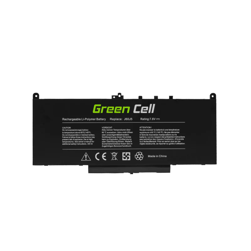 Green Cell Laptop Battery  J60J5 for Dell Latitude E7270 E7470 5800mAh - Image 3
