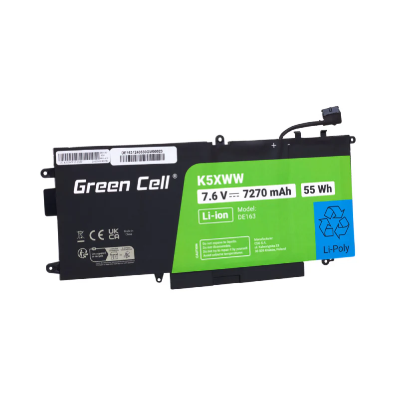 Green Cell Laptop Battery K5XWW for Dell Latitude 7390 2-in-1 5289 7389 - Image 2