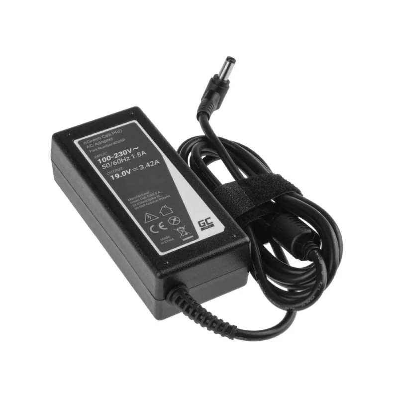 Green Cell PRO Charger / AC Adapter 19V 3.42A 65W for Asus R510C R510L R556L X550C X550L Toshiba Satellite C650 L750 - Image 2