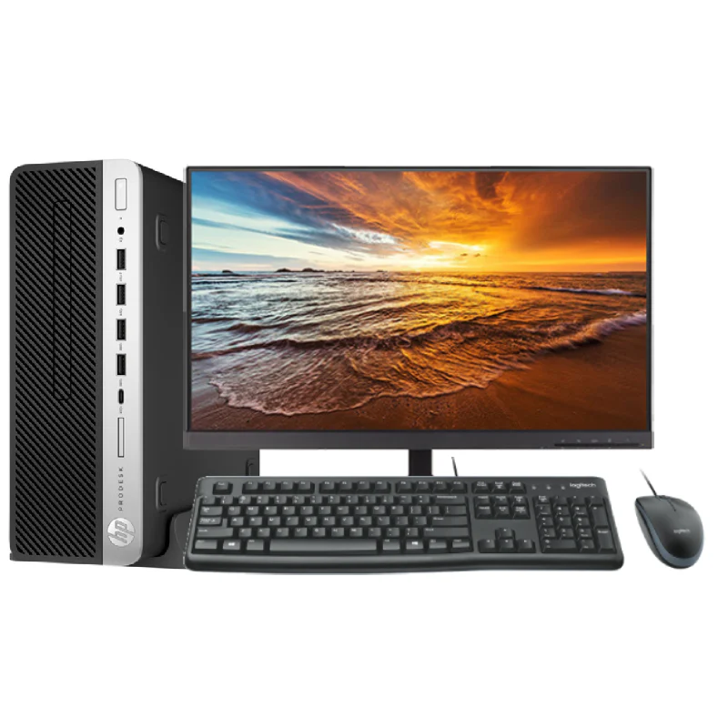 HP ProDesk 600 G4 SFF Intel Core i7-8700 PC Bundle