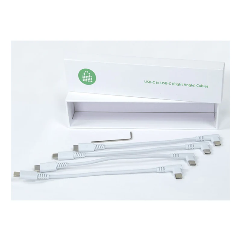 Lock n Charge USB-C to USB-C Cable with Right Angle (0.185m, Set of 4)