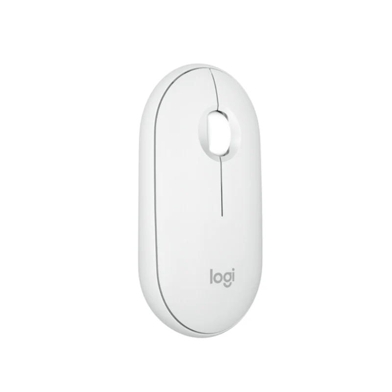 Logitech Pebble 2 M350s mouse Travel Ambidextrous RF Wireless + Bluetooth Optical 4000 DPI - White