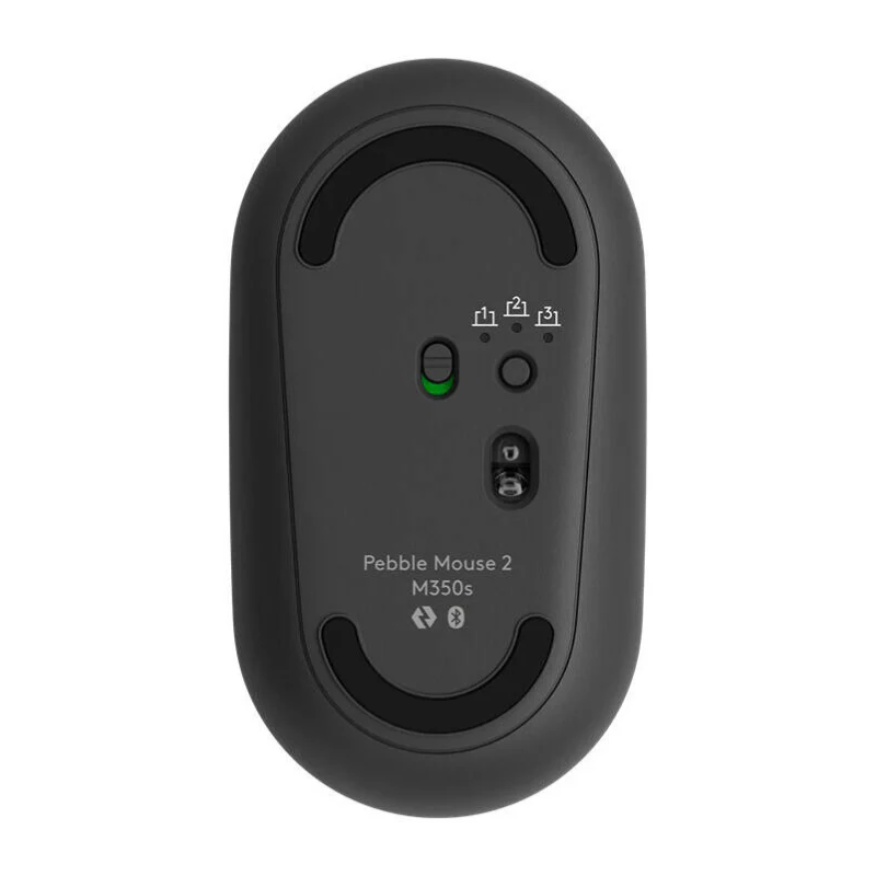 Logitech Pebble 2 M350s mouse Travel Ambidextrous RF Wireless + Bluetooth Optical 4000 DPI - Black - Image 5