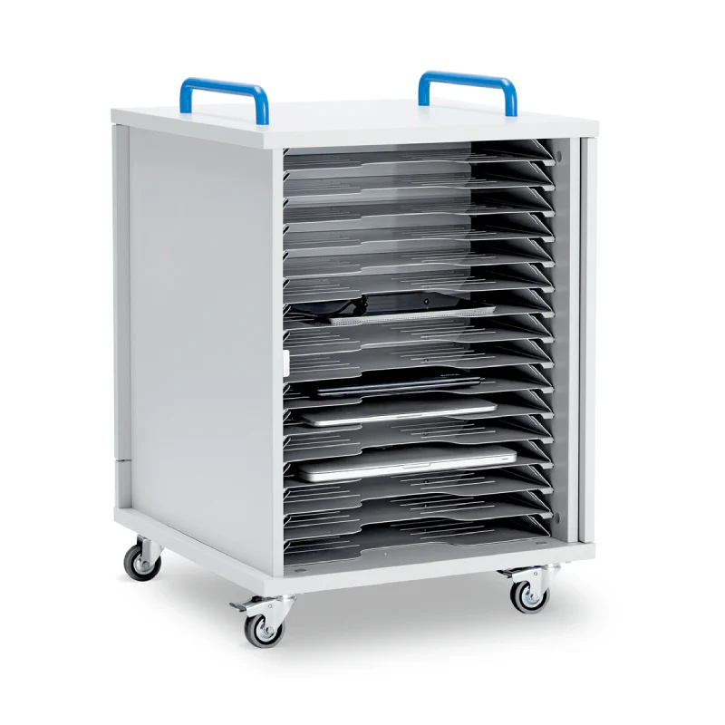 Lyte 16 Single Door Metal Shelf - Mobile Device Charging Cabinet - Image 4