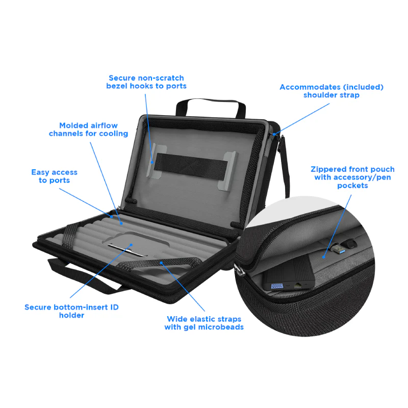 MaxCases Explorer 5 Work-In Case w/Pocket 11" w/ Shoulder Strap - Image 7