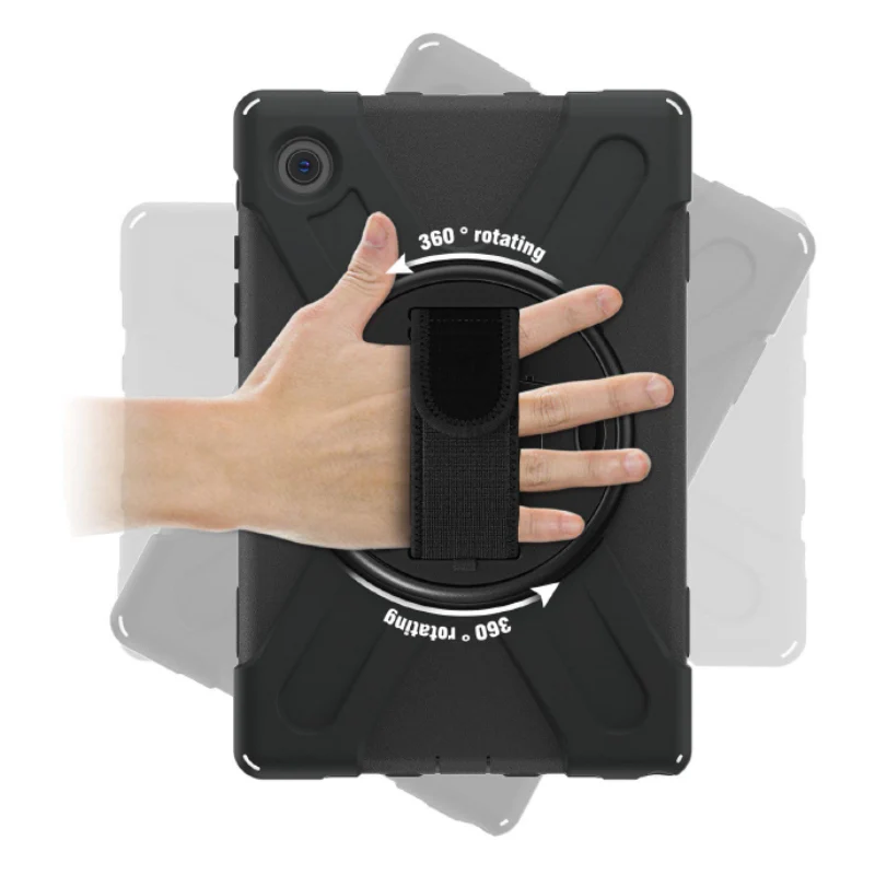 MaxCases Shield Case for Samsung Galaxy Tab A11 PLUS w/ Hand strap, shoulder strap & screen protector (Black) - Image 3