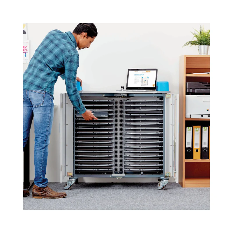 UniCabby 32H - Mobile Device Classroom Charging Trolley - Image 6
